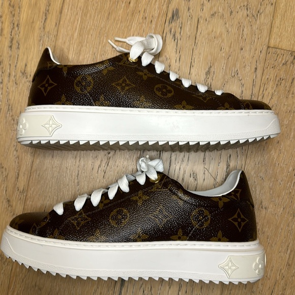 Louis Vuitton Time out sneakers Cacao Brown Monogram - Picture 4 of 9